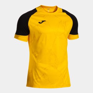 JOMA HISPA V SHORT SLEEVE T-SHIRT YELLOW BLACK