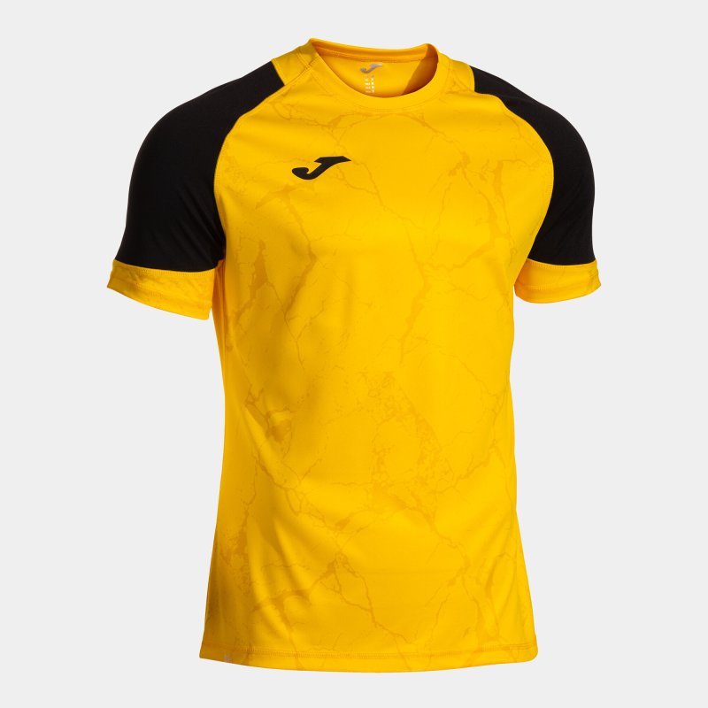 JOMA HISPA V SHORT SLEEVE T-SHIRT YELLOW BLACK