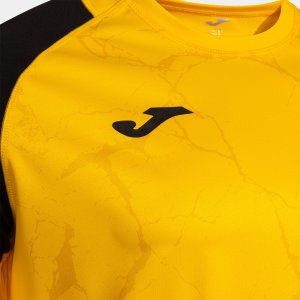 JOMA HISPA V SHORT SLEEVE T-SHIRT YELLOW BLACK