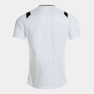 JOMA DINAMO II SHORT SLEEVE T-SHIRT WHITE BLACK
