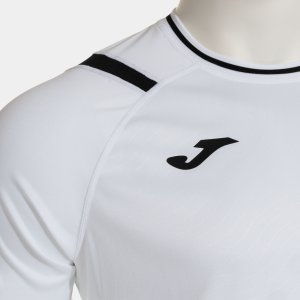 JOMA DINAMO II SHORT SLEEVE T-SHIRT WHITE BLACK
