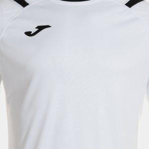 JOMA DINAMO II SHORT SLEEVE T-SHIRT WHITE BLACK