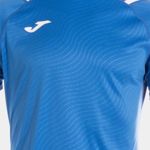 JOMA DINAMO II SHORT SLEEVE T-SHIRT ROYAL BLUE WHITE