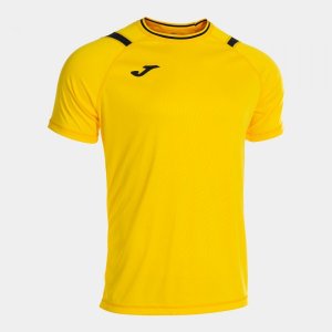 JOMA DINAMO II SHORT SLEEVE T-SHIRT YELLOW BLACK