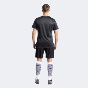 JOMA GOLD VII SHORT SLEEVE T-SHIRT BLACK WHITE