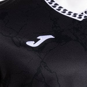 JOMA GOLD VII SHORT SLEEVE T-SHIRT BLACK WHITE