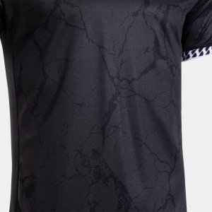 JOMA GOLD VII SHORT SLEEVE T-SHIRT BLACK WHITE