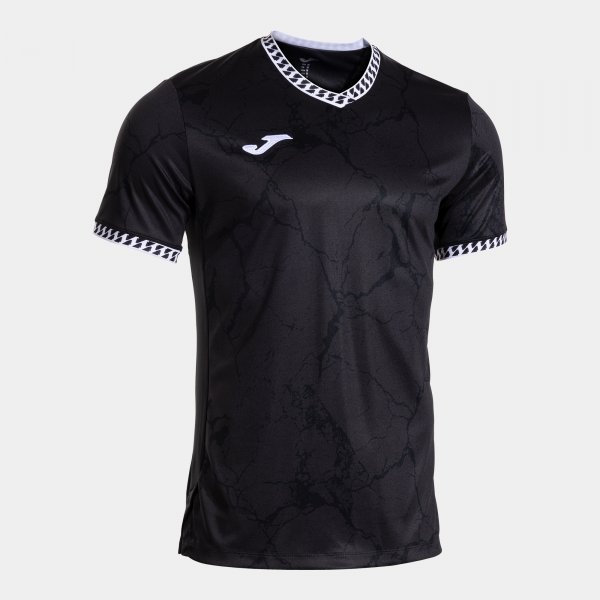 JOMA GOLD VII SHORT SLEEVE T-SHIRT BLACK WHITE