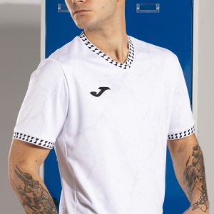 JOMA GOLD VII SHORT SLEEVE T-SHIRT WHITE BLACK