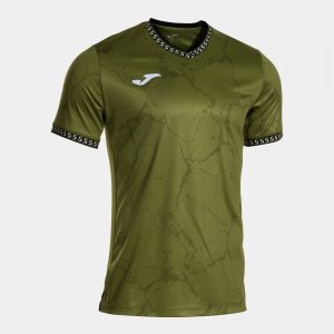 JOMA GOLD VII SHORT SLEEVE T-SHIRT KHAKI BLACK