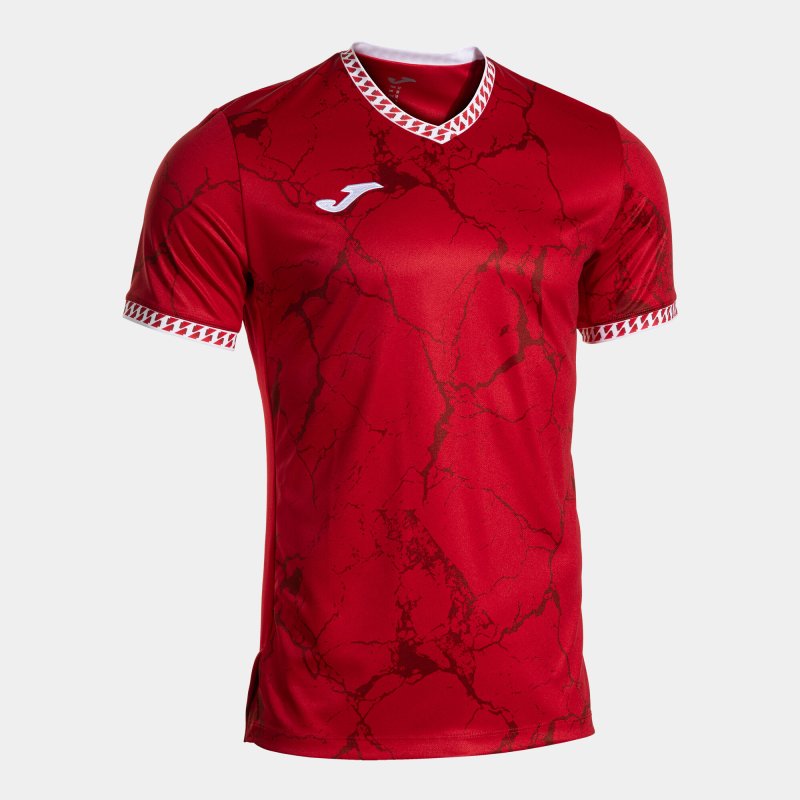 JOMA GOLD VII SHORT SLEEVE T-SHIRT RED WHITE