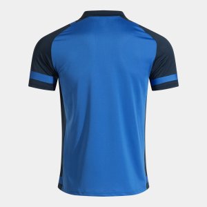 JOMA LIDER SHORT SLEEVE POLO ROYAL BLUE NAVY BLUE