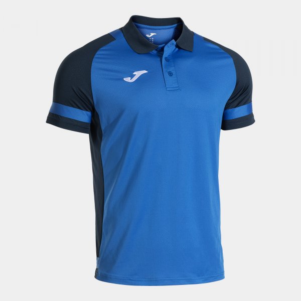 JOMA LIDER SHORT SLEEVE POLO ROYAL BLUE NAVY BLUE