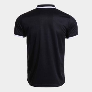 JOMA COMBI PREMIUM SHORT SLEEVE POLO BLACK WHITE