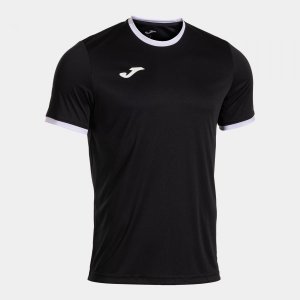 JOMA COMBI PREMIUM SHORT SLEEVE T-SHIRT BLACK WHITE