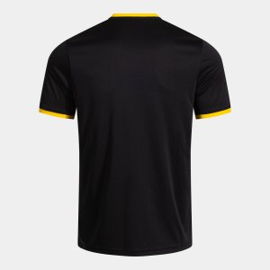 JOMA COMBI PREMIUM SHORT SLEEVE T-SHIRT BLACK YELLOW