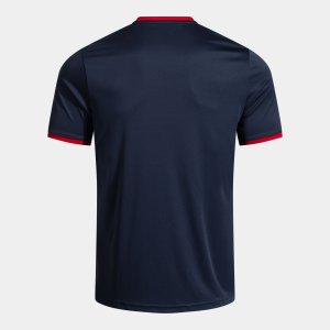 JOMA COMBI PREMIUM SHORT SLEEVE T-SHIRT DARK NAVY RED