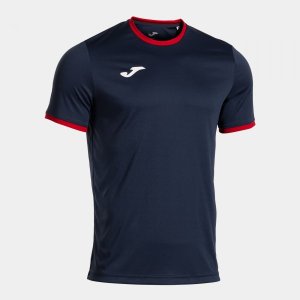 JOMA COMBI PREMIUM SHORT SLEEVE T-SHIRT DARK NAVY RED