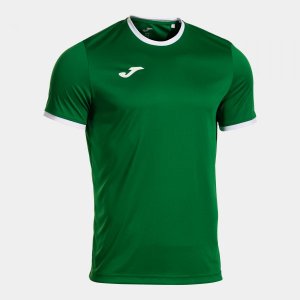 JOMA COMBI PREMIUM SHORT SLEEVE T-SHIRT GREEN WHITE
