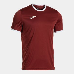 JOMA COMBI PREMIUM SHORT SLEEVE T-SHIRT BURGUNDY WHITE
