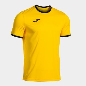 JOMA COMBI PREMIUM SHORT SLEEVE T-SHIRT YELLOW BLACK