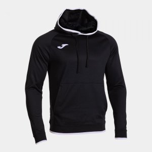 JOMA COMBI PREMIUM HOODIE BLACK WHITE