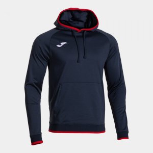 JOMA COMBI PREMIUM HOODIE DARK NAVY RED