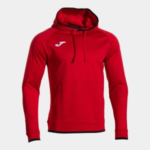 JOMA COMBI PREMIUM HOODIE RED BLACK