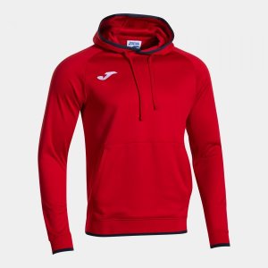 JOMA COMBI PREMIUM HOODIE RED DARK NAVY