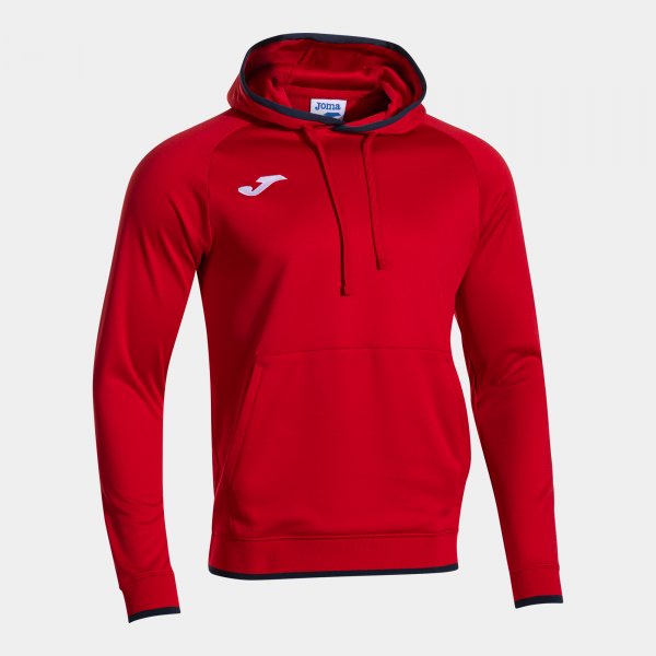 JOMA COMBI PREMIUM HOODIE RED DARK NAVY