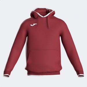 JOMA COMBI PREMIUM HOODIE BURGUNDY WHITE