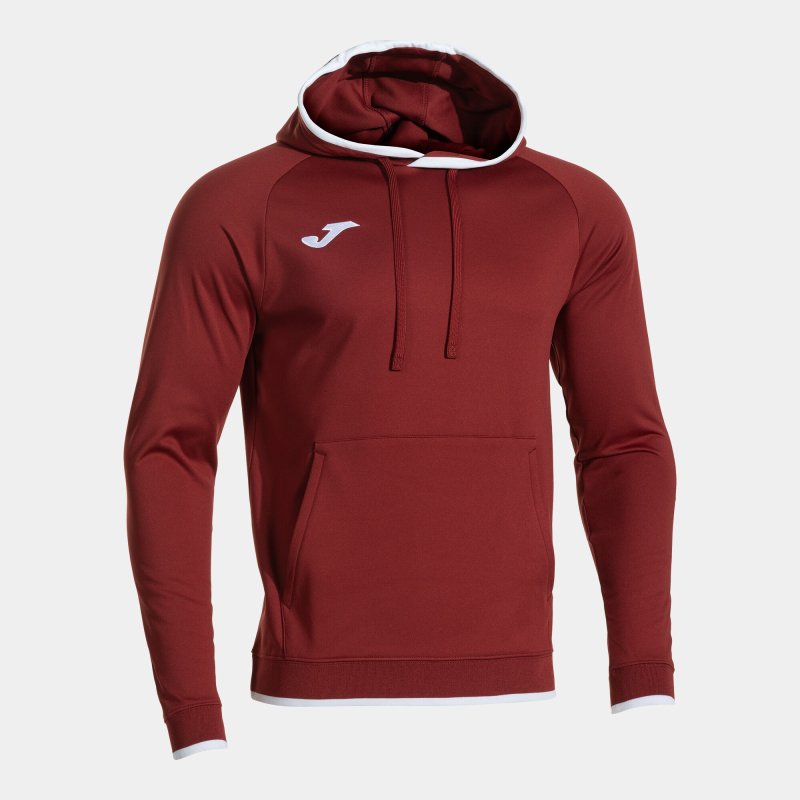 JOMA COMBI PREMIUM HOODIE BURGUNDY WHITE