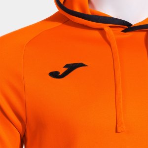 JOMA COMBI PREMIUM HOODIE ORANGE BLACK