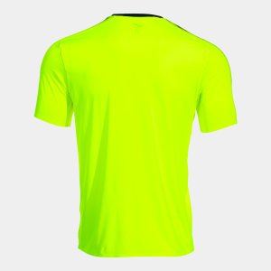 JOMA ELITE XI SHORT SLEEVE T-SHIRT FLUOR YELLOW BLACK