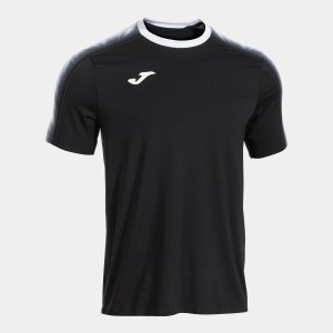 JOMA ELITE XI SHORT SLEEVE T-SHIRT BLACK WHITE