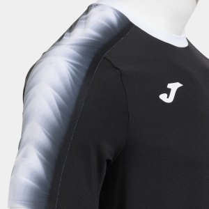 JOMA ELITE XI SHORT SLEEVE T-SHIRT BLACK WHITE