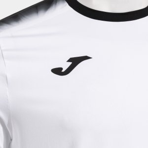 JOMA ELITE XI SHORT SLEEVE T-SHIRT WHITE BLACK
