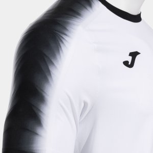 JOMA ELITE XI SHORT SLEEVE T-SHIRT WHITE BLACK
