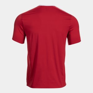 JOMA ELITE XI SHORT SLEEVE T-SHIRT RED WHITE