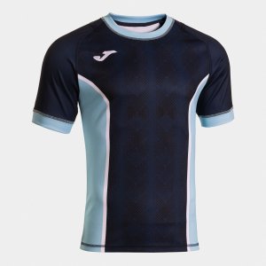 JOMA MYSKIN III SHORT SLEEVE T-SHIRT DARK NAVY SKY BLUE