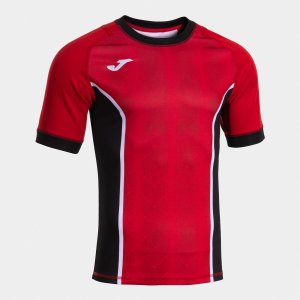 JOMA MYSKIN III SHORT SLEEVE T-SHIRT RED BLACK