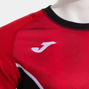 JOMA MYSKIN III SHORT SLEEVE T-SHIRT RED BLACK