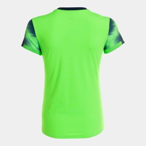 JOMA ELITE XI SHORT SLEEVE T-SHIRT FLUOR GREEN NAVY