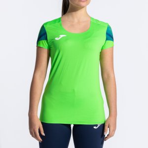 JOMA ELITE XI SHORT SLEEVE T-SHIRT FLUOR GREEN NAVY