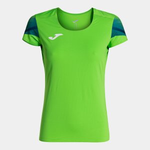 JOMA ELITE XI SHORT SLEEVE T-SHIRT FLUOR GREEN NAVY