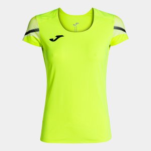 JOMA ELITE XI SHORT SLEEVE T-SHIRT FLUOR YELLOW BLACK