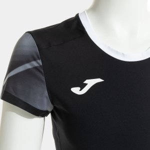 JOMA ELITE XI SHORT SLEEVE T-SHIRT BLACK ANTHRACITE