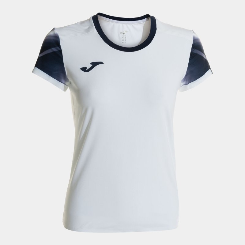 JOMA ELITE XI SHORT SLEEVE T-SHIRT WHITE NAVY