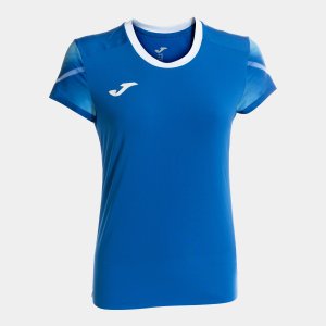 JOMA ELITE XI SHORT SLEEVE T-SHIRT ROYAL WHITE