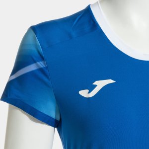 JOMA ELITE XI SHORT SLEEVE T-SHIRT ROYAL WHITE